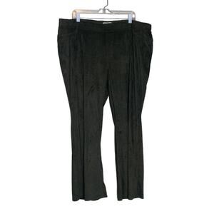 Cato green velour pull on pants size 22/24W